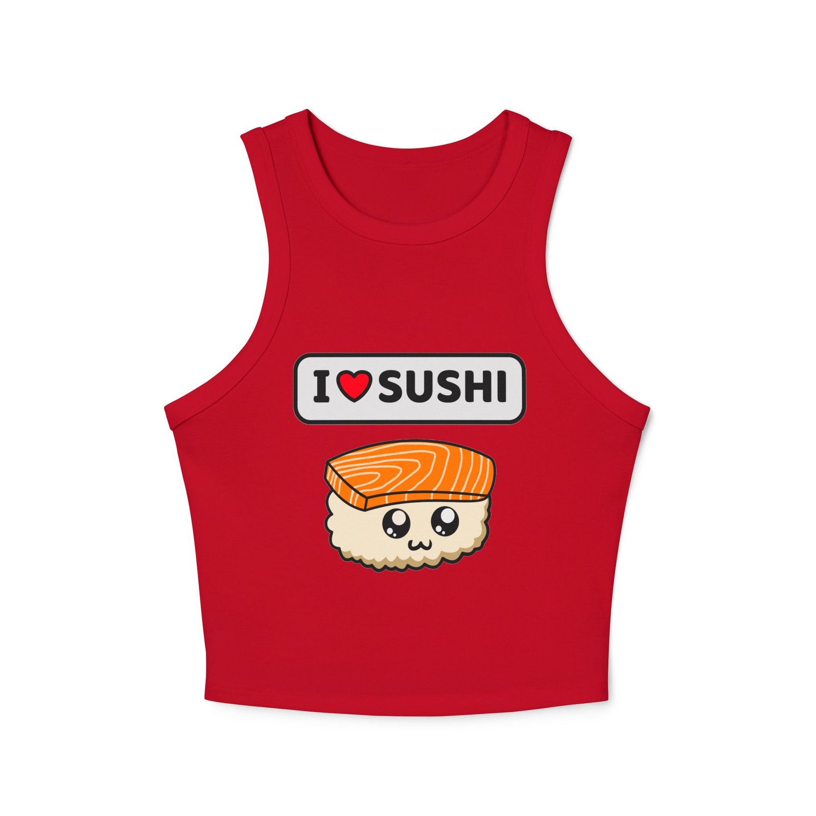 I LOVE Sushi Kawaii Racer Tank - Image 5
