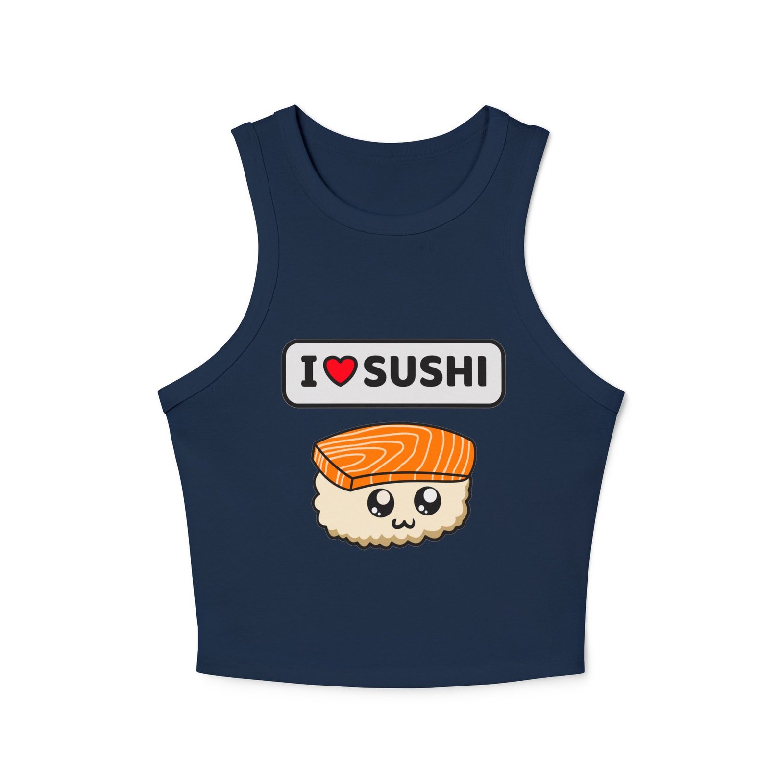 I LOVE Sushi Kawaii Racer Tank - Image 3